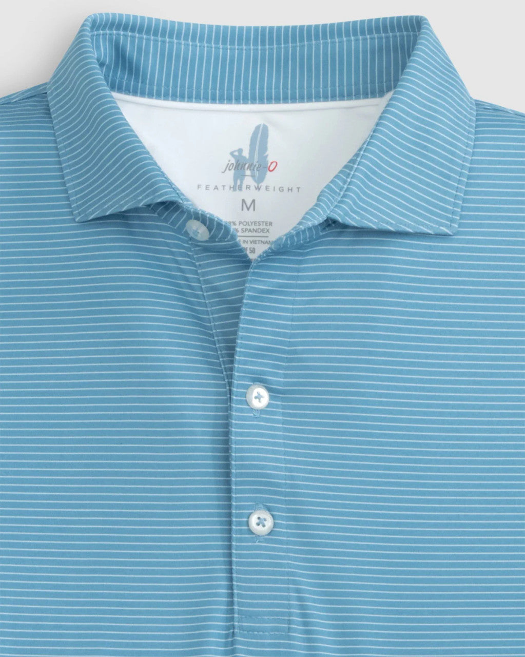 Johnnie-O Double Eagle Striped Featherweight Performance Polo: Tornado