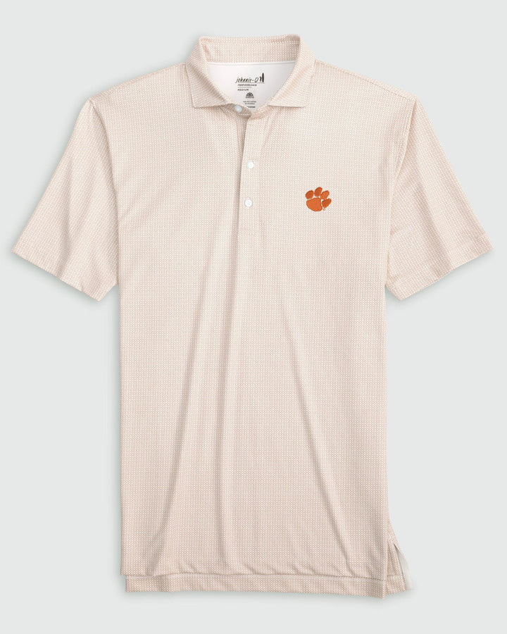 Johnnie-O Clemson Slade Performance Jersey Polo: Orange