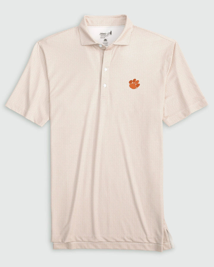 Johnnie-O Clemson Slade Performance Jersey Polo: Orange