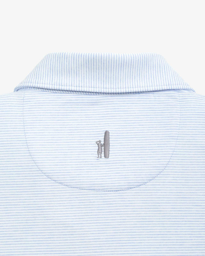 Johnnie-O Birdie PREP-FORMANCE Jersey Polo - Lyndon Stripe - Gulf Blue