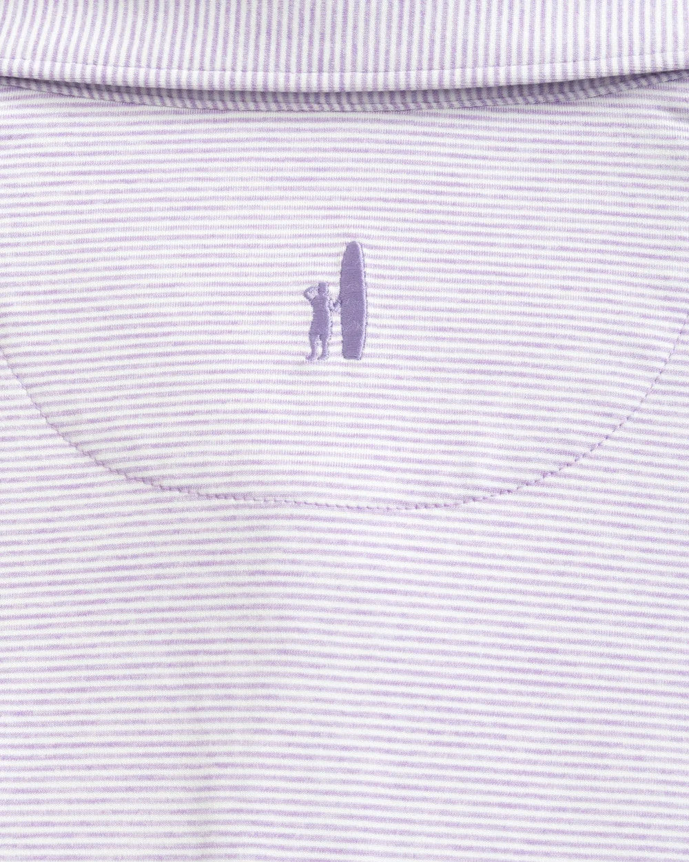 Johnnie-O Lyndon Striped Jersey Performance Polo: Tulip