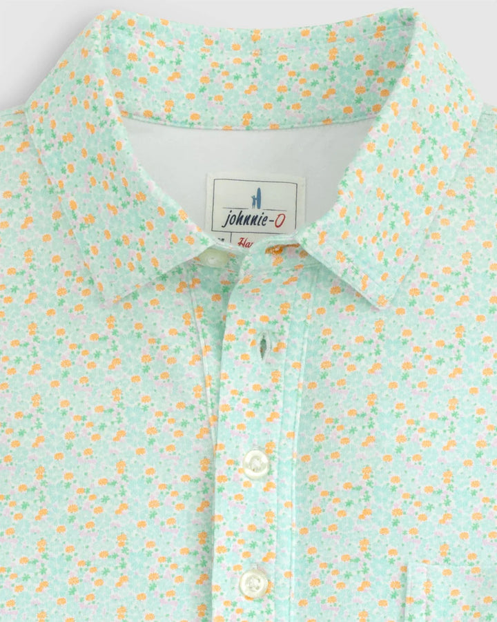 Johnnie-O Fluer Polo: Peacock