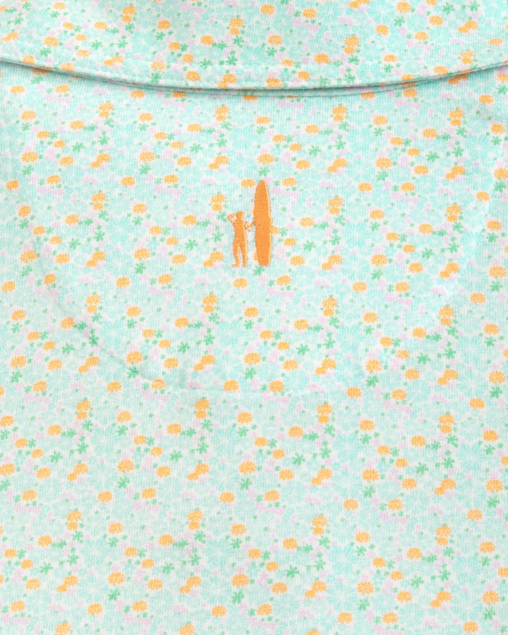 Johnnie-O Fluer Polo: Peacock
