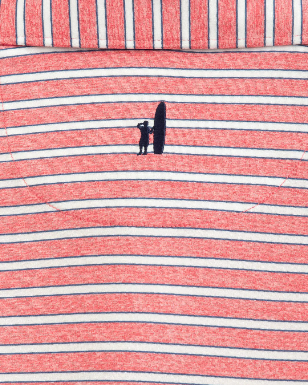 Johnnie-O Thorton Striped Jersey Performance Polo: Sun Kissed