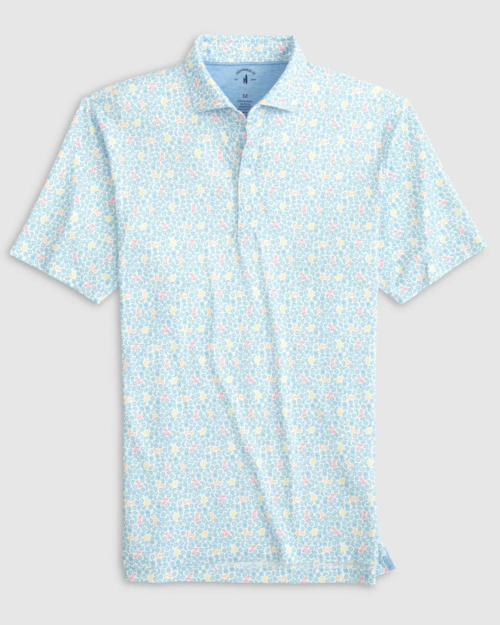 Johnnie-O Briley Printed Top Shelf Performance Polo: Malibu