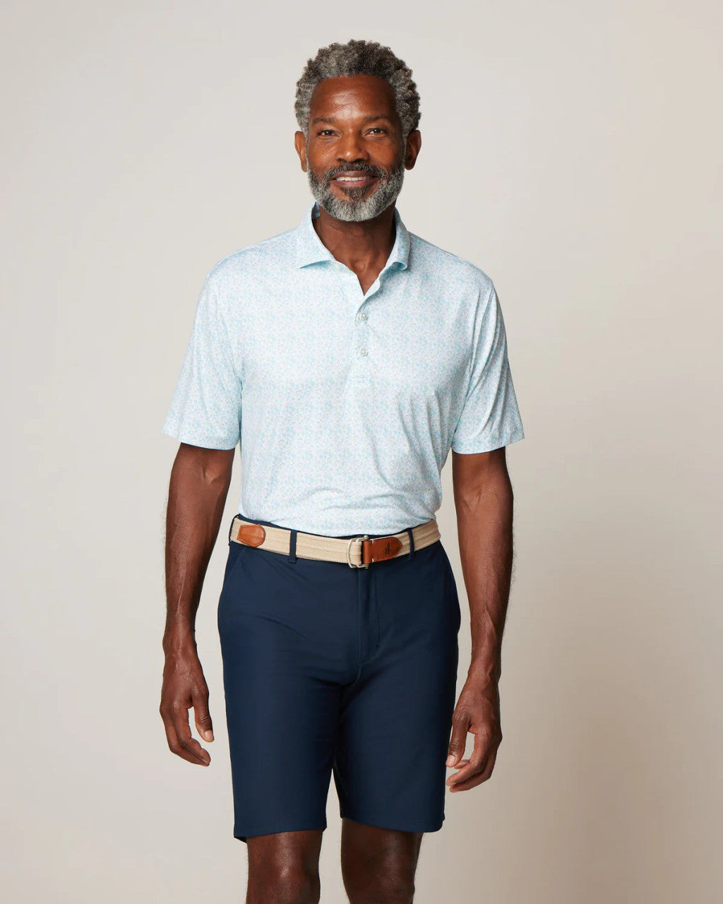 Johnnie-O Kilmer Printed Featherweight Performance Polo: Maliblu