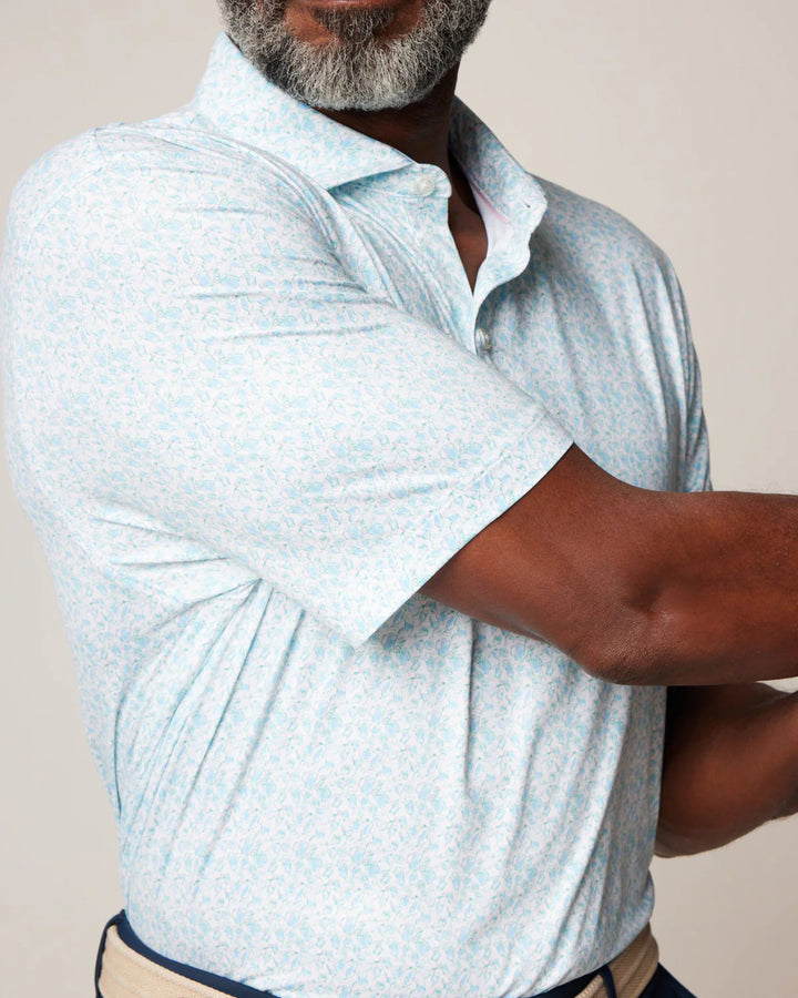Johnnie-O Kilmer Printed Featherweight Performance Polo: Maliblu