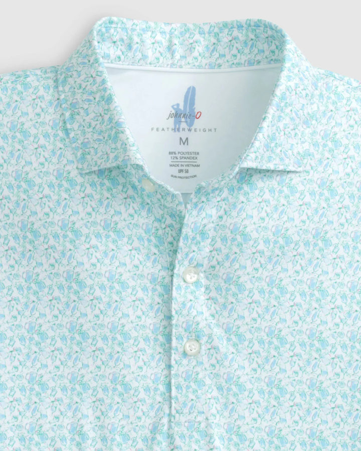 Johnnie-O Kilmer Printed Featherweight Performance Polo: Maliblu