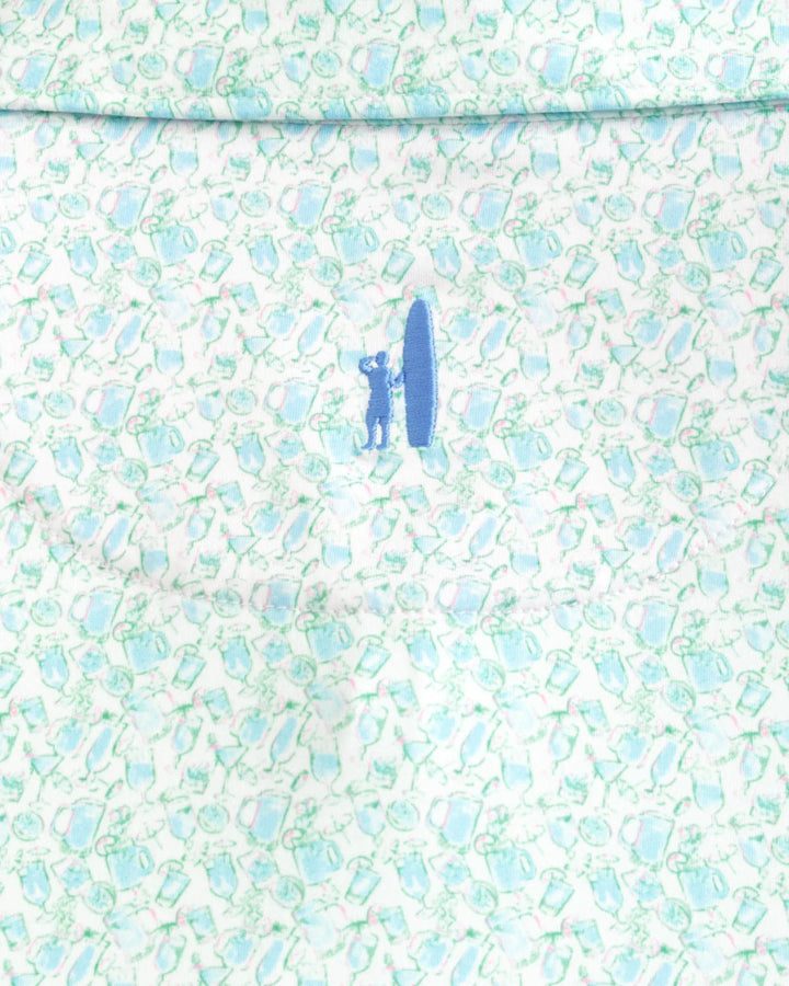 Johnnie-O Kilmer Printed Featherweight Performance Polo: Maliblu