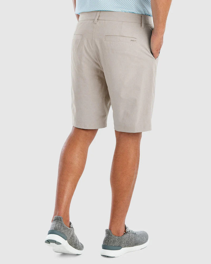 Johnnie-O Calcutta PREP-FORMANCE Woven Shorts: Light Khaki