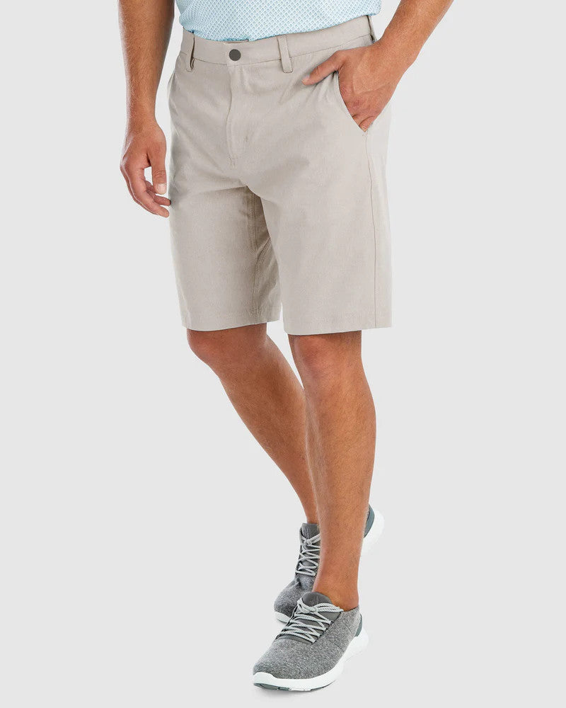 Johnnie-O Calcutta PREP-FORMANCE Woven Shorts: Light Khaki