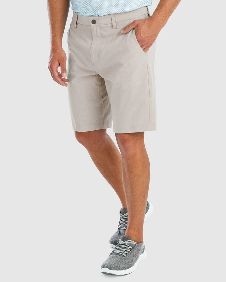 Johnnie-O Calcutta PREP-FORMANCE Woven Shorts: Light Khaki