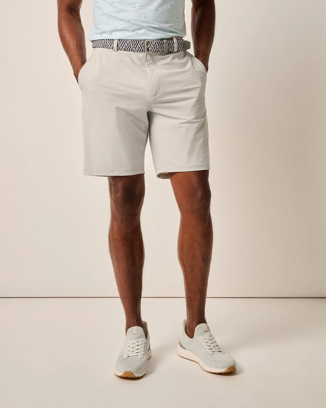 Johnnie-O Fusionn Knit Performance Pull-On Short 9": Quarry