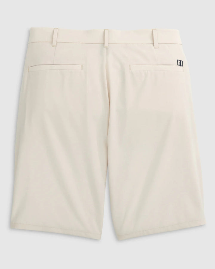 Johnnie-O Mulligan Performance Woven Shorts: Stone