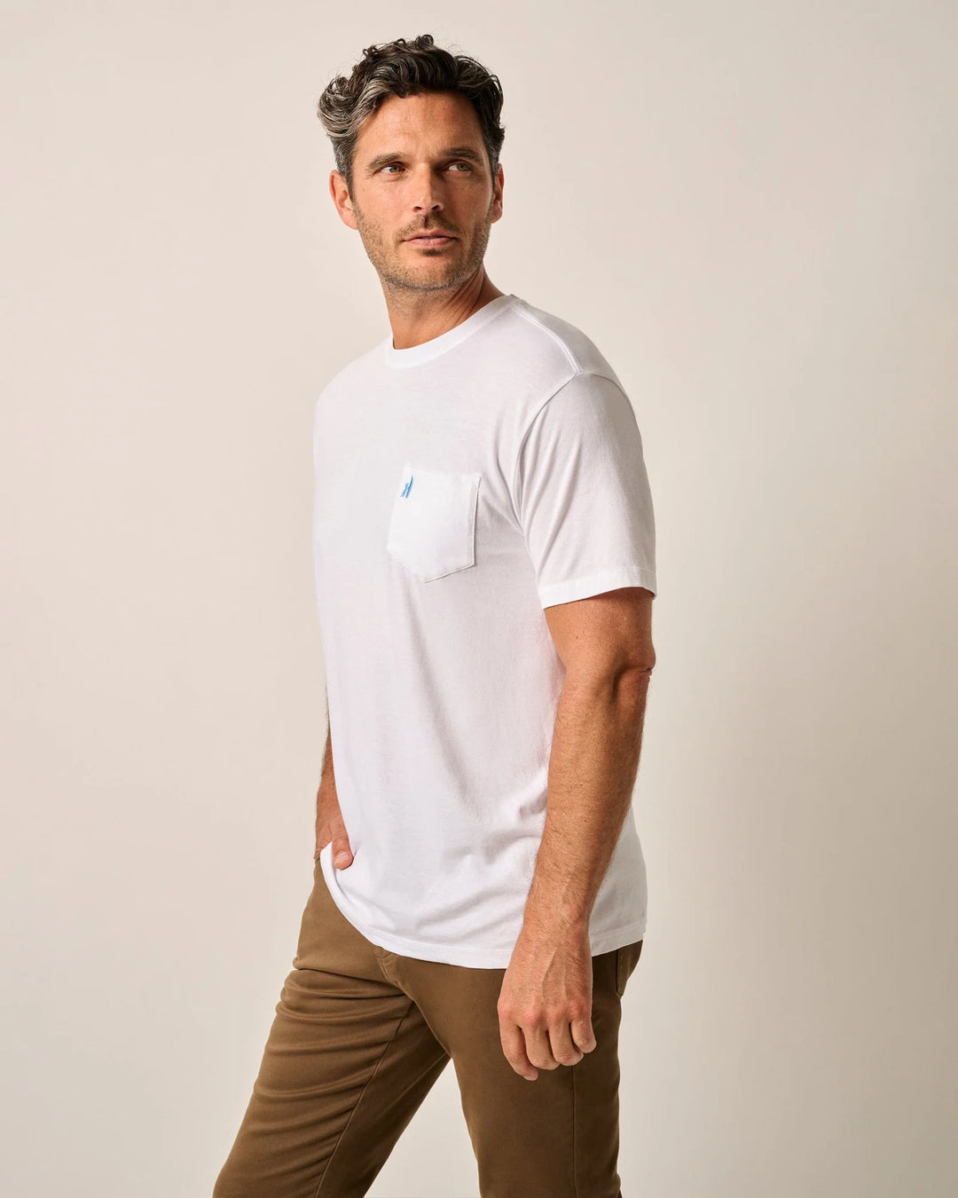 Johnnie-O Dale 2.0 Pocket T-shirt: White