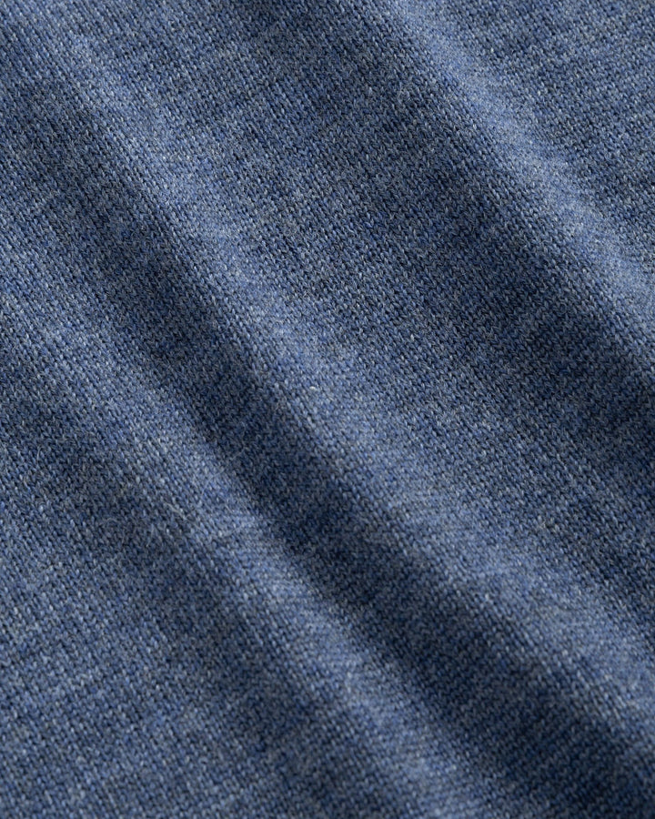 Johnnie-O Raynor Merino 1/4 Zip Sweater: Laguna Blue