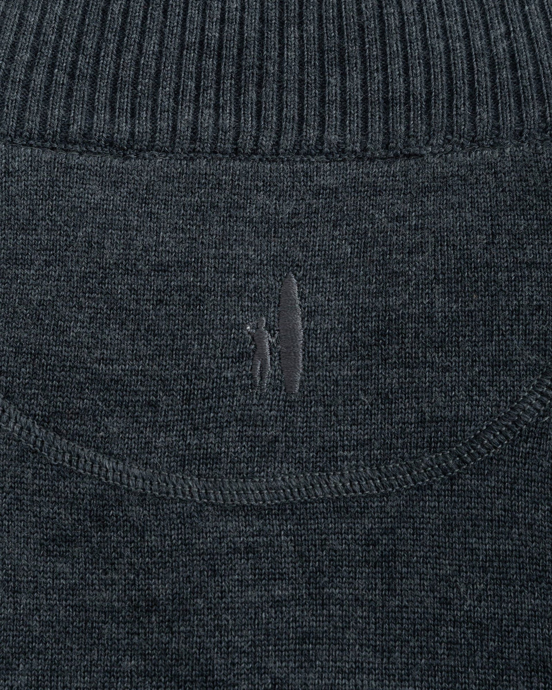 Johnnie-O Raynor Merino 1/4 Zip Sweater: Smoke