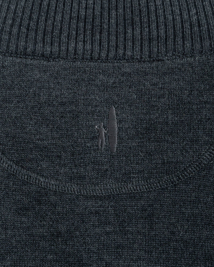 Johnnie-O Raynor Merino 1/4 Zip Sweater: Smoke