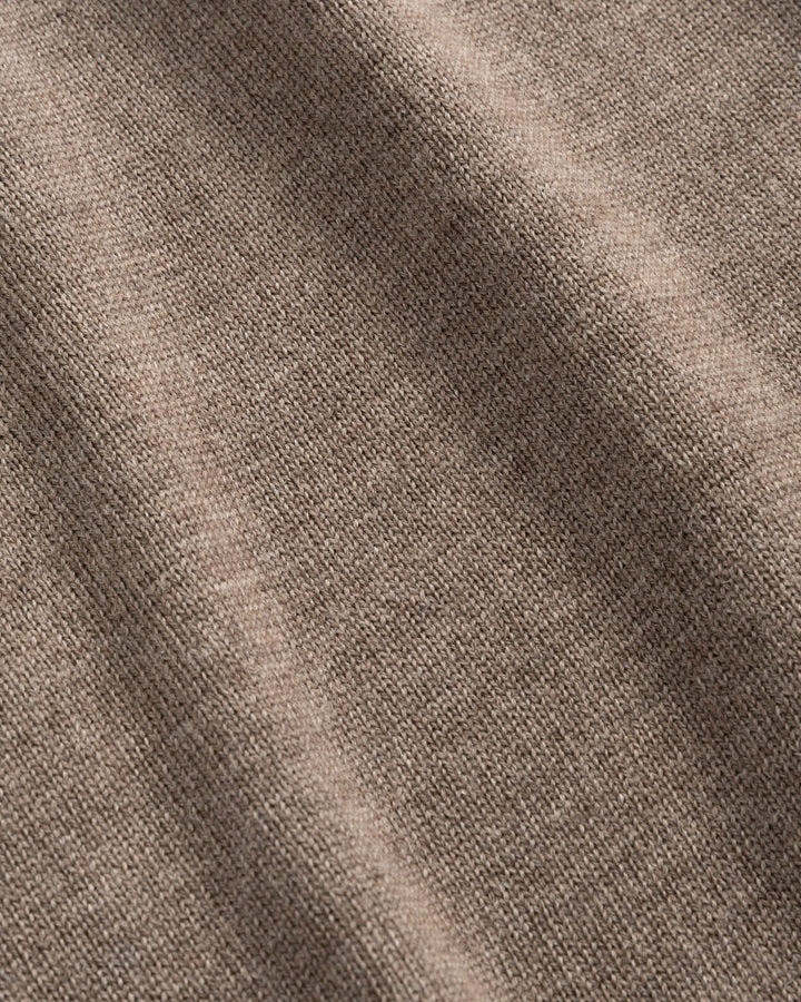 Johnnie-O Raynor Merino 1/4 Zip Sweater: Walnut
