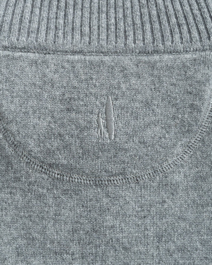Johnnie-O Mayfair Cashmere Quarter Zip Sweater: Charcoal