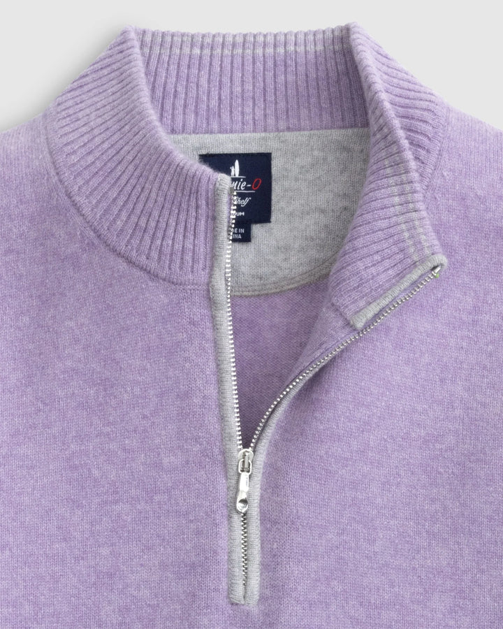 Johnnie-O Mayfair Cashmere Quarter Zip Sweater: Galaxy