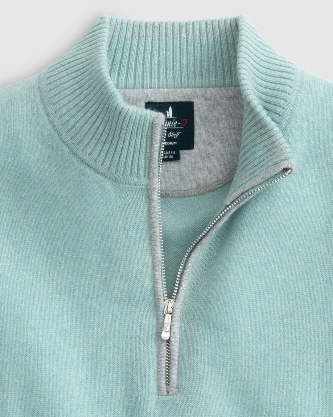 Johnnie-O Mayfair Cashmere Quarter Zip Sweater: Riviera