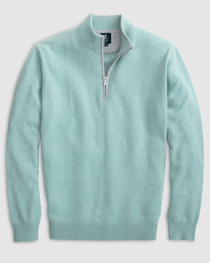 Johnnie-O Mayfair Cashmere Quarter Zip Sweater: Riviera