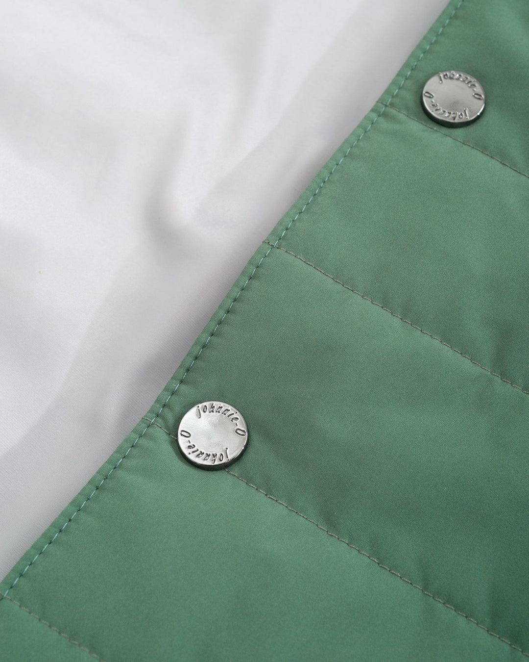 Johnnie-O Juno Apo Quilted Button Up Vest: Sage