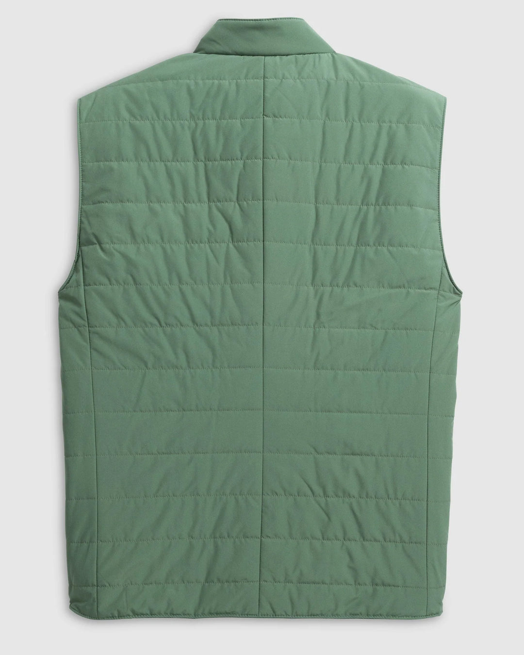 Johnnie-O Juno Apo Quilted Button Up Vest: Sage