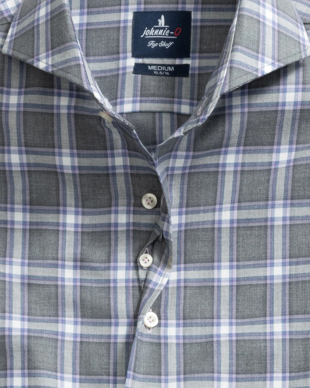 Johnnie-O Top Shelf Button Up Shirt - Trenton: Charcoal