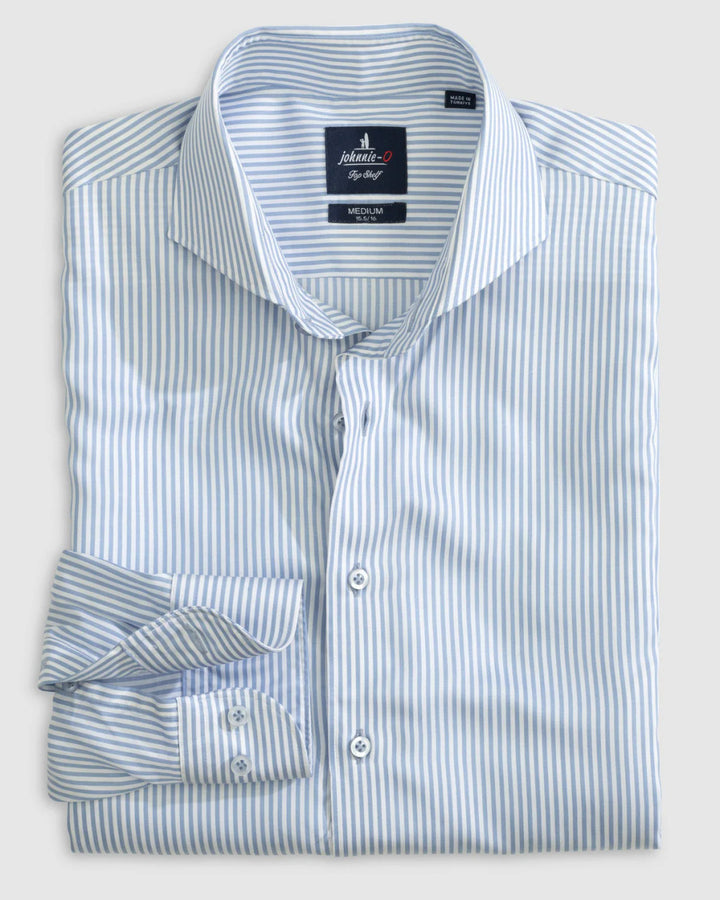 Johnnie-O Top Shelf Button Up Shirt - Judes: Laguna Blue