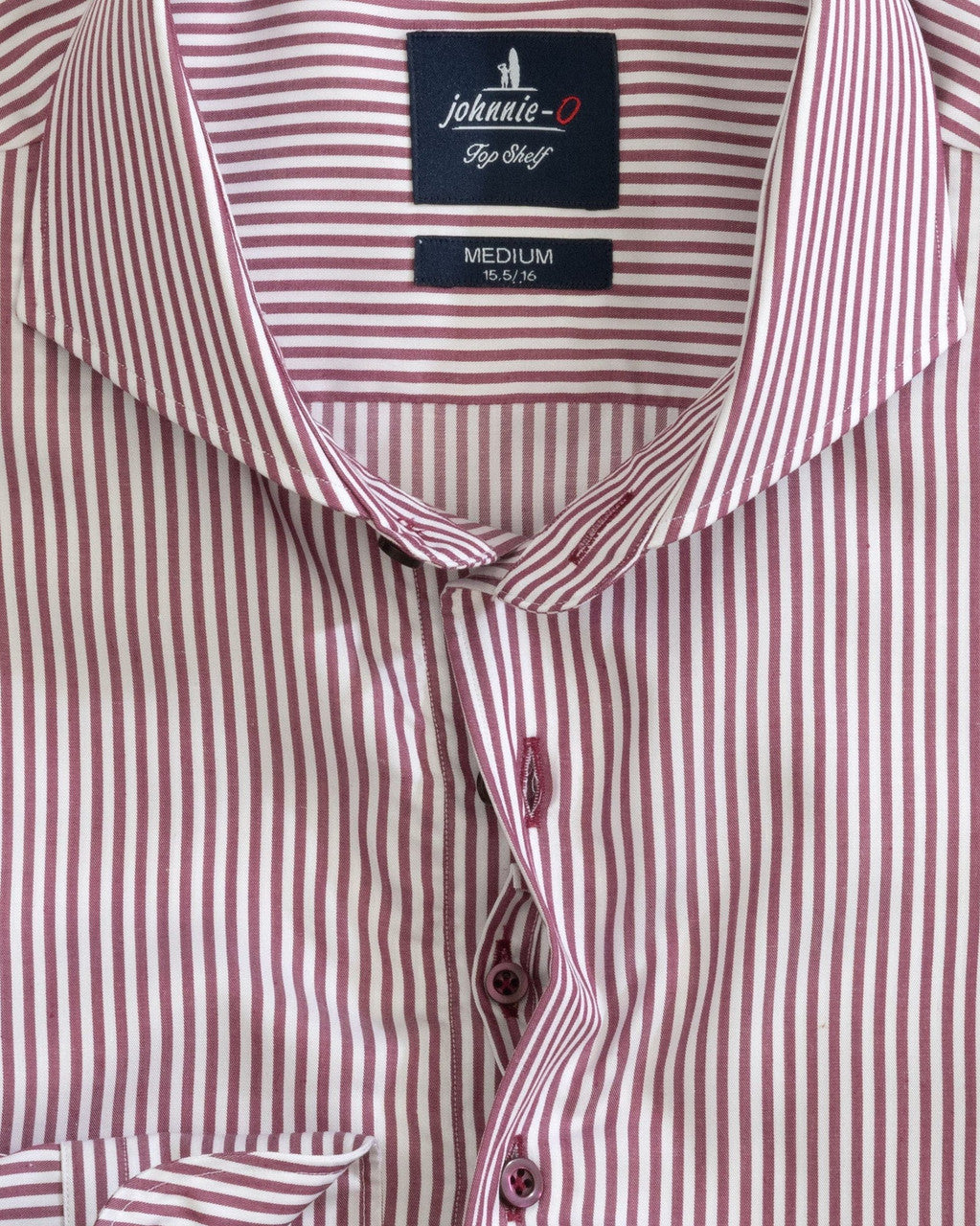 Johnnie-O Top Shelf Button Up Shirt - Judes: Rosewood