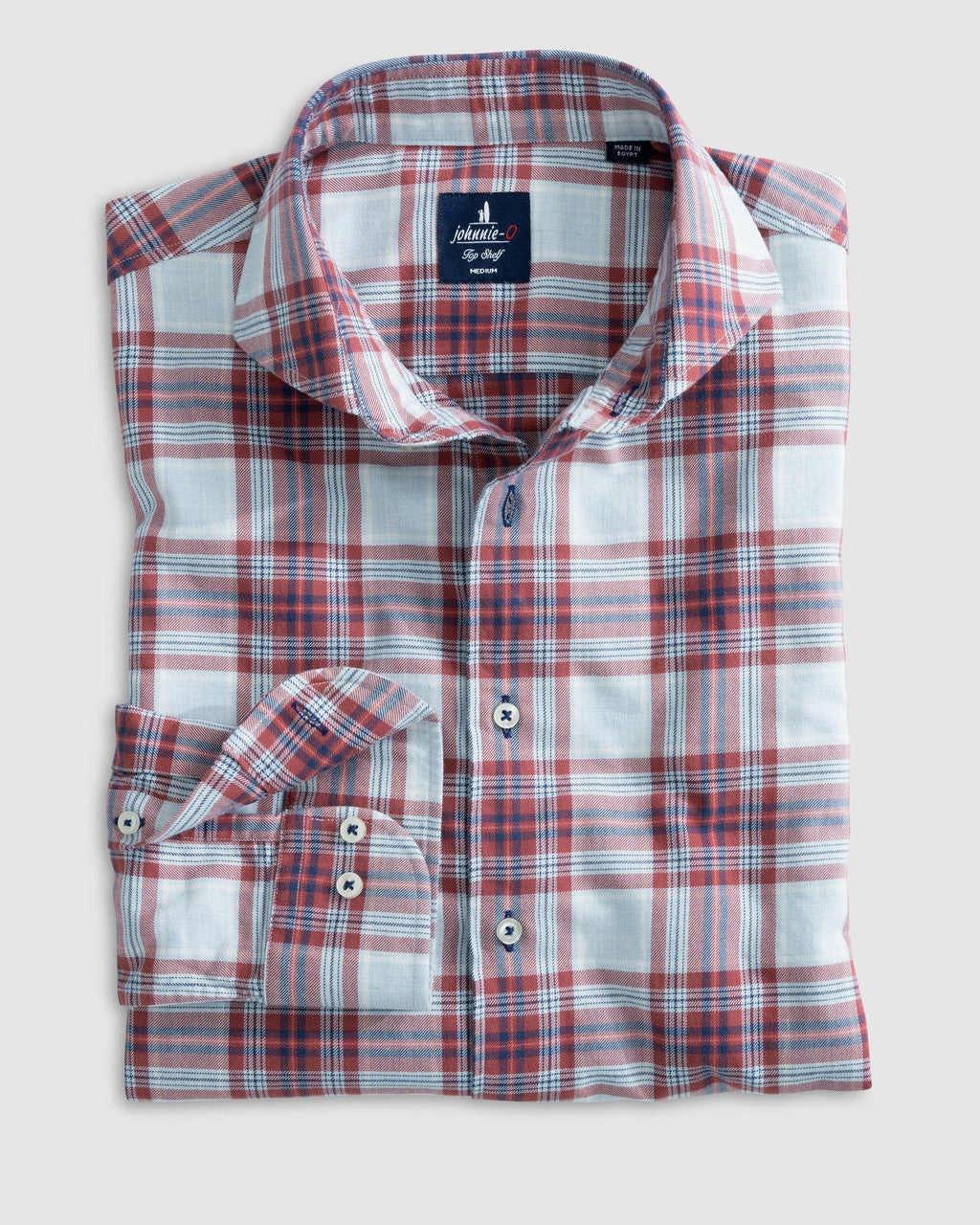 Johnnie-O Top Shelf Button Up Shirt - Fowlkes: Malibu Red