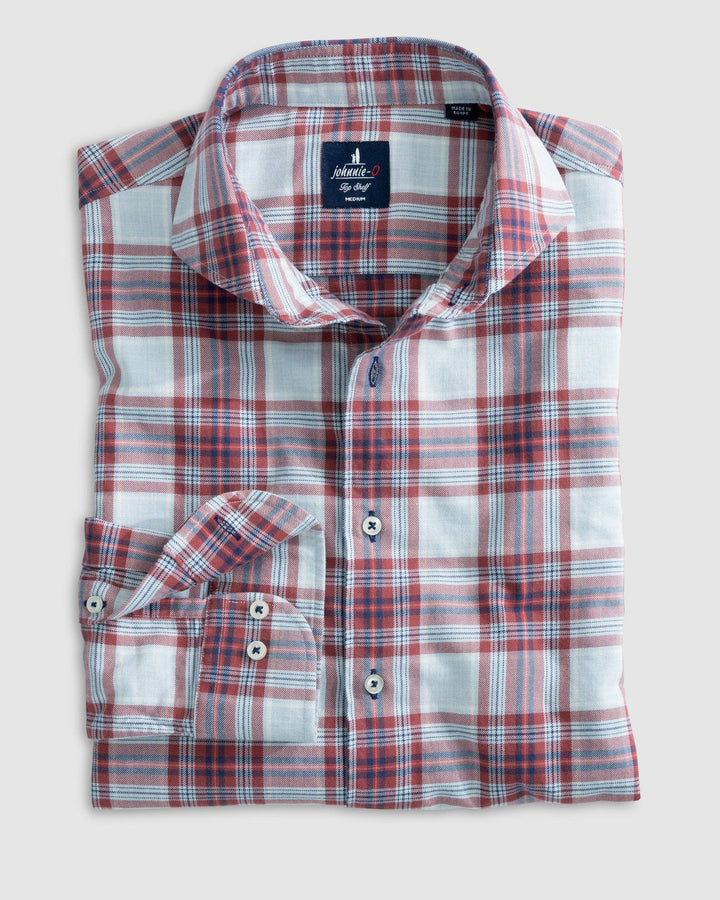 Johnnie-O Top Shelf Button Up Shirt - Fowlkes: Malibu Red