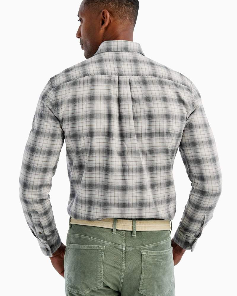 Johnnie-O Burruss Top Shelf Button Down Shirt: Light Gray