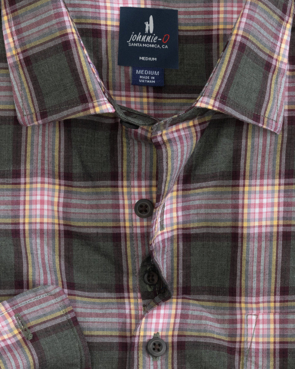 Johnnie-O Roanoke Tucked Button Up Shirt: Balsam