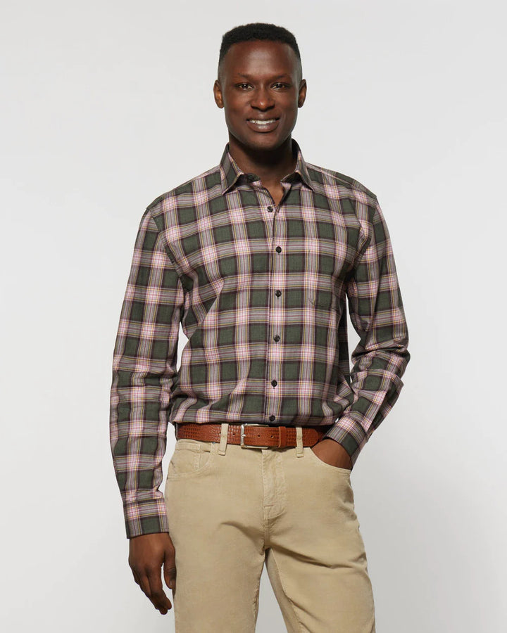 Johnnie-O Roanoke Tucked Button Up Shirt: Balsam