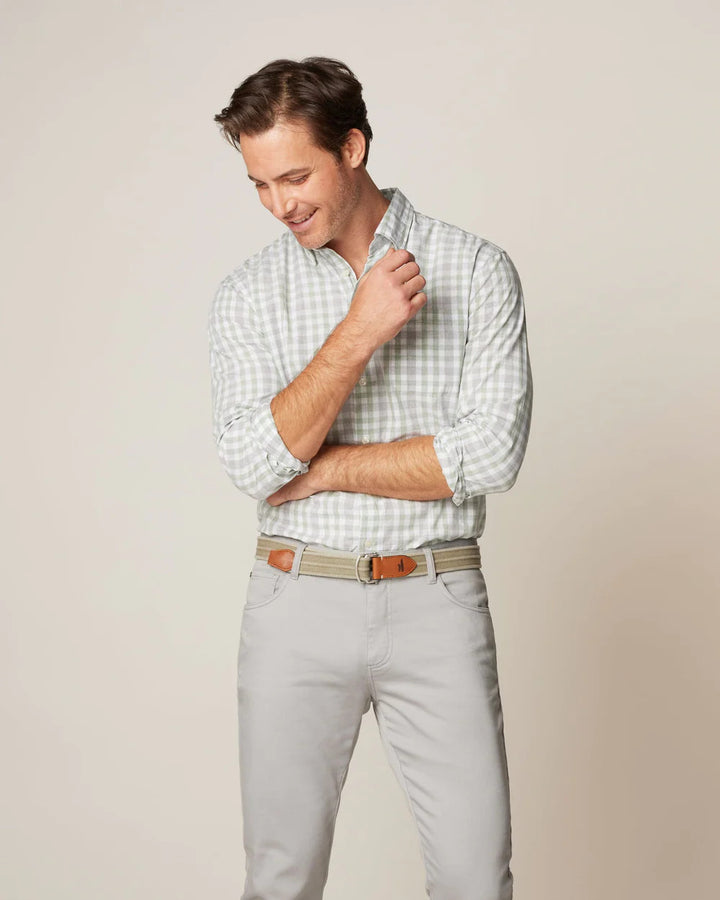 Johnnie-O Fordhart Tucked Button Up Shirt: Jungle