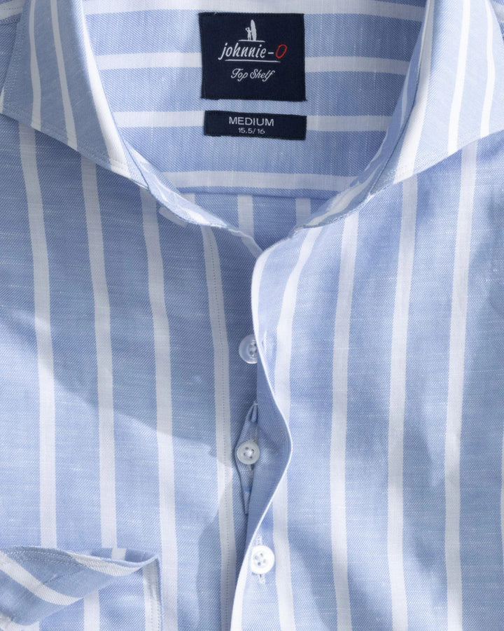 Johnnie-O Ocon Top Shelf Button Up Shirt: Laguna Blue