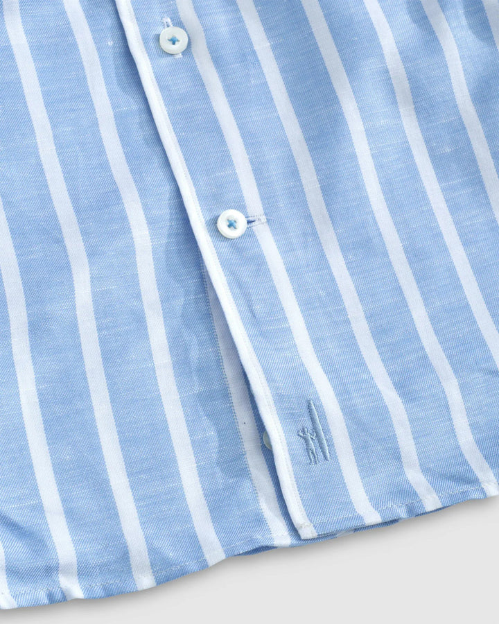 Johnnie-O Ocon Top Shelf Button Up Shirt: Laguna Blue
