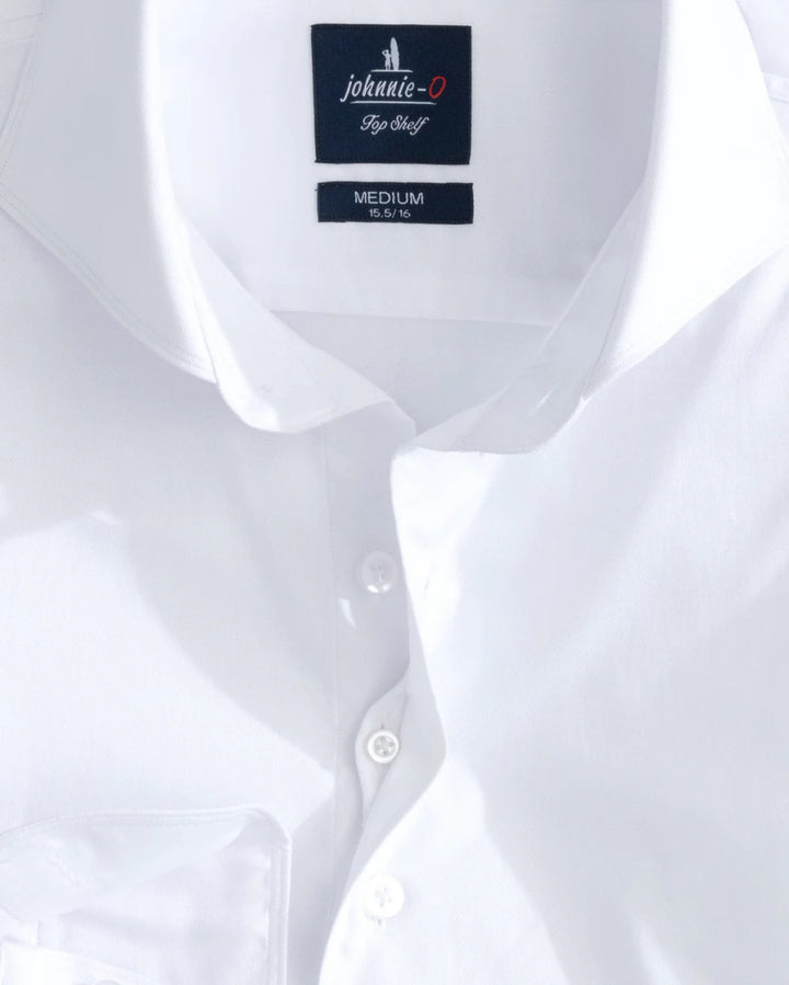Johnnie-O Boswell Top Shelf Button Up Shirt: White