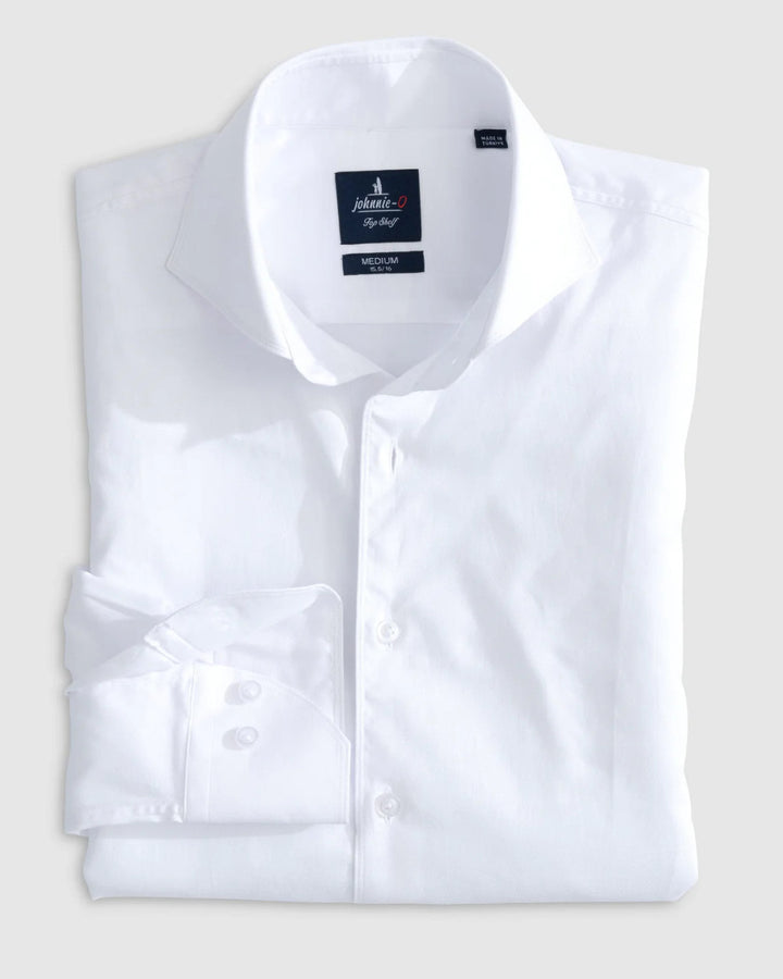 Johnnie-O Boswell Top Shelf Button Up Shirt: White