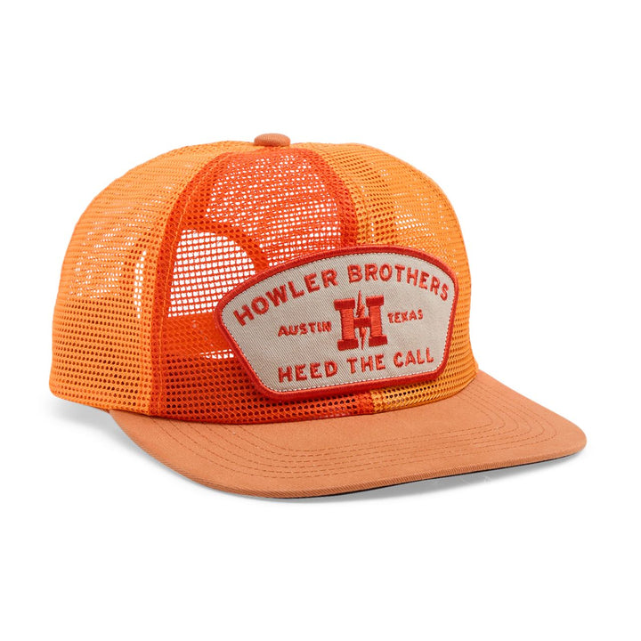 Howler Bros Unstructured Snapback Hat - Feedstore: Multi Orange