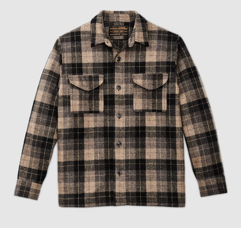 Filson Wool Jac-shirt: Oat, Brown, Heather Multi Plaid – Craig