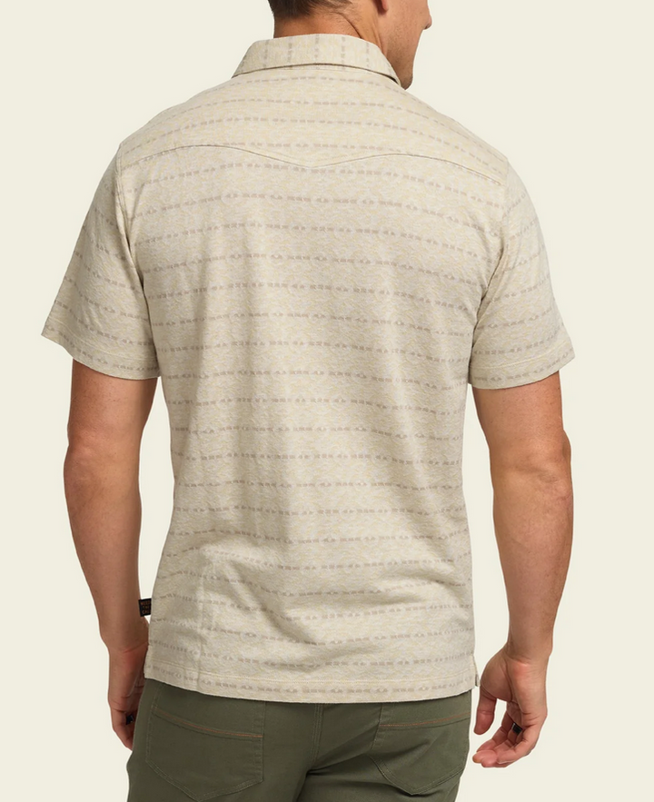 Howler Brothers Ranchero Jacquard Polo - Chiba Jacquard: Creme