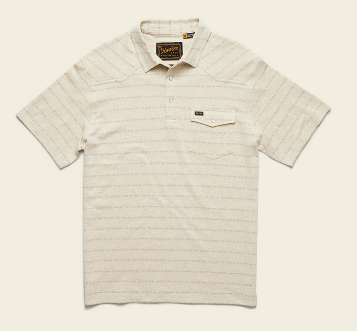 Howler Brothers Ranchero Jacquard Polo - Chiba Jacquard: Creme