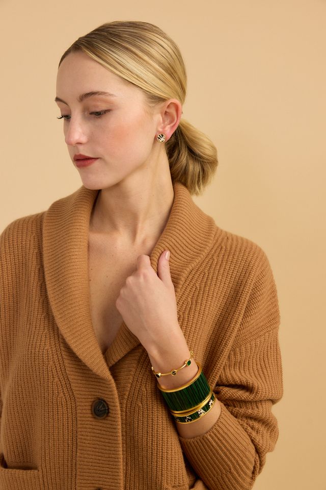 Brackish Talia Bezel Jacket Earring