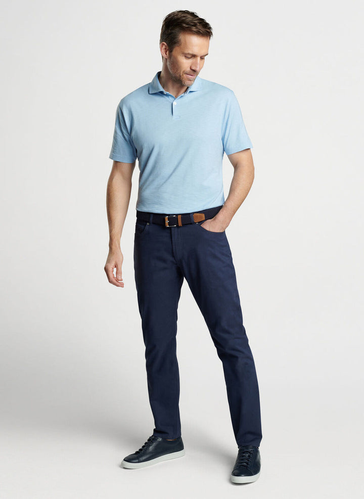 Peter Millar Crown Crafted Journeyman Polo: Blue Frost