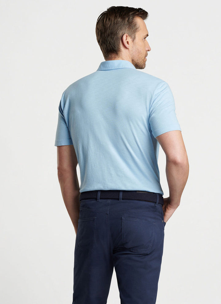 Peter Millar Crown Crafted Journeyman Polo: Blue Frost