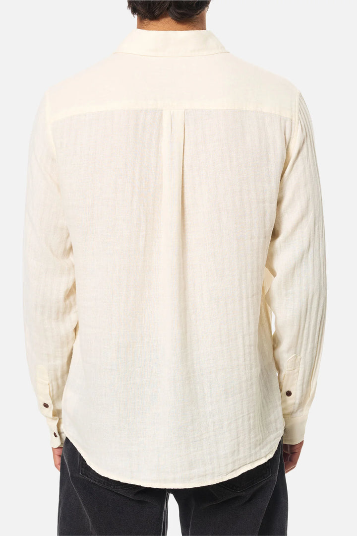 Katin Alan Solid Long Sleeve Shirt: Vintage White